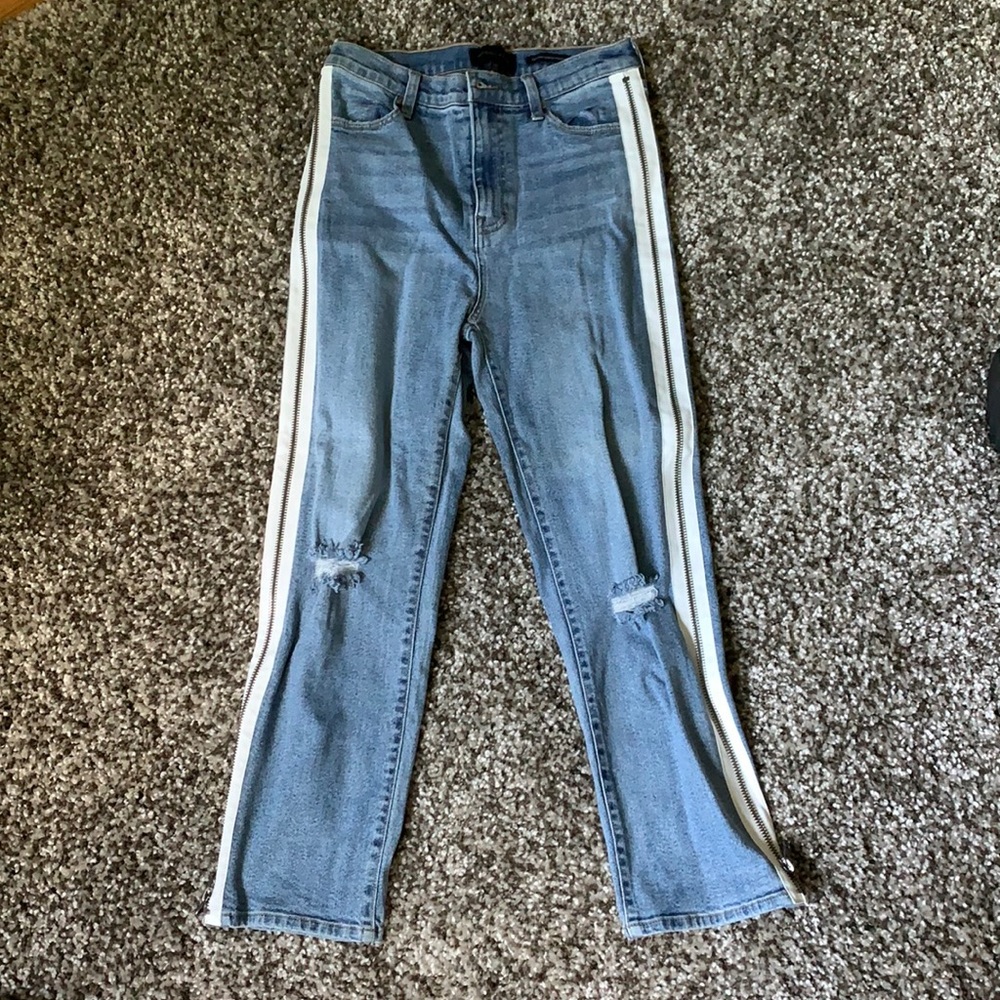 Kendall & Kylie zipper jeans